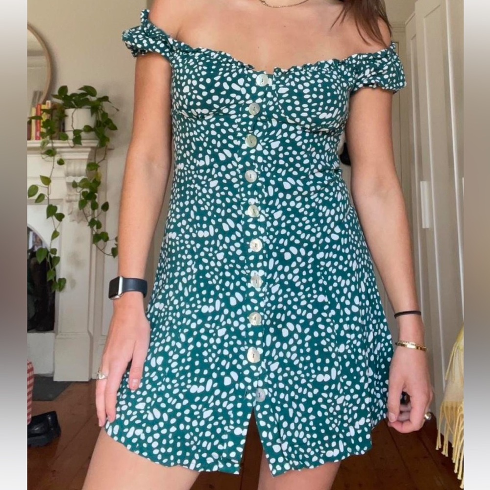 Green Polka Dot Dress